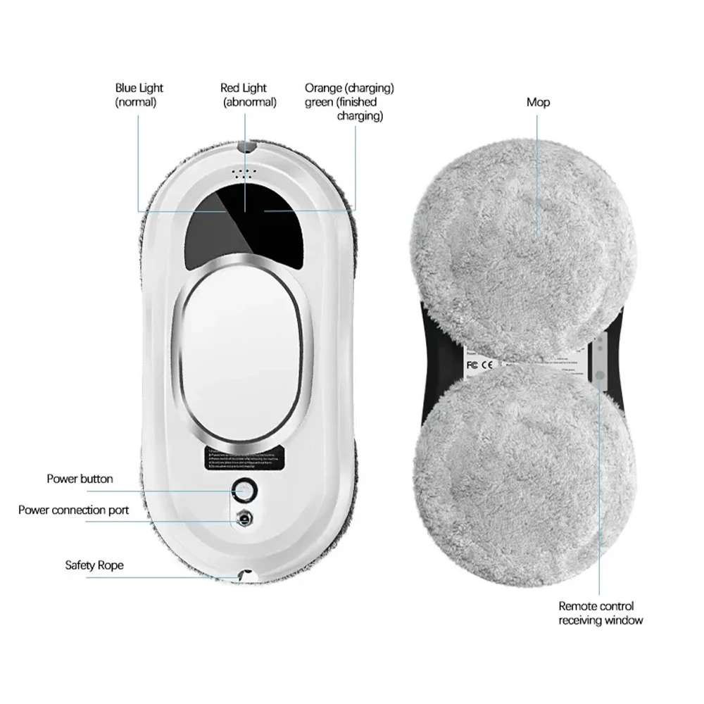Electric Window Cleaning Robot 5600Pa Automatic - Image 4