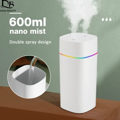 600ML Air Humidifier Double Spray Port