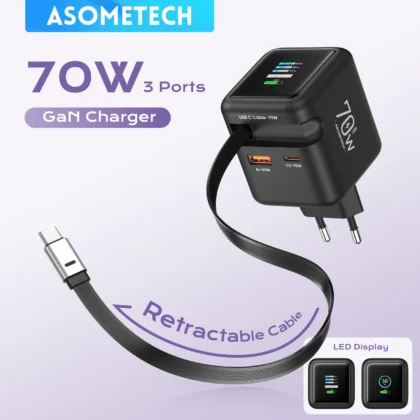 70W GaN Fast Charger with Type-C
