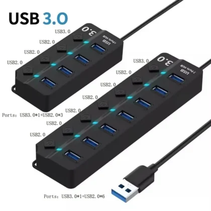 USB 3.0 Hub with 4 or