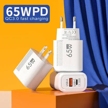 GaN 65W Dual Port Fast Charger