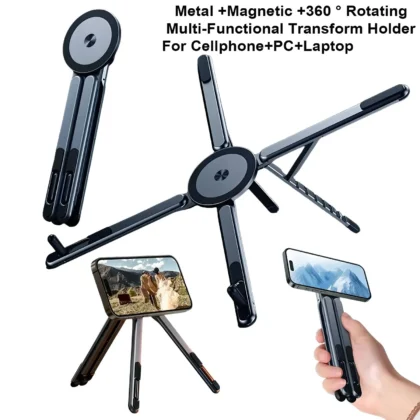 Portable Magnetic Phone Holder and Selfie