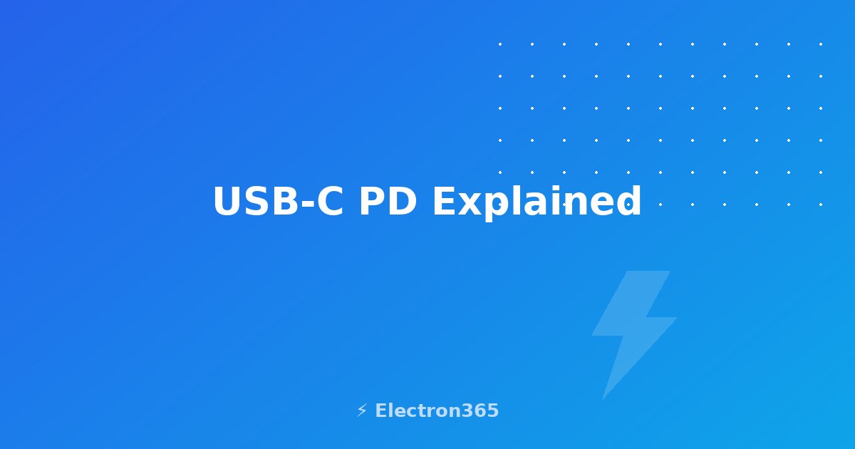 USB-C PD Explained: How Power Delivery Actually Works