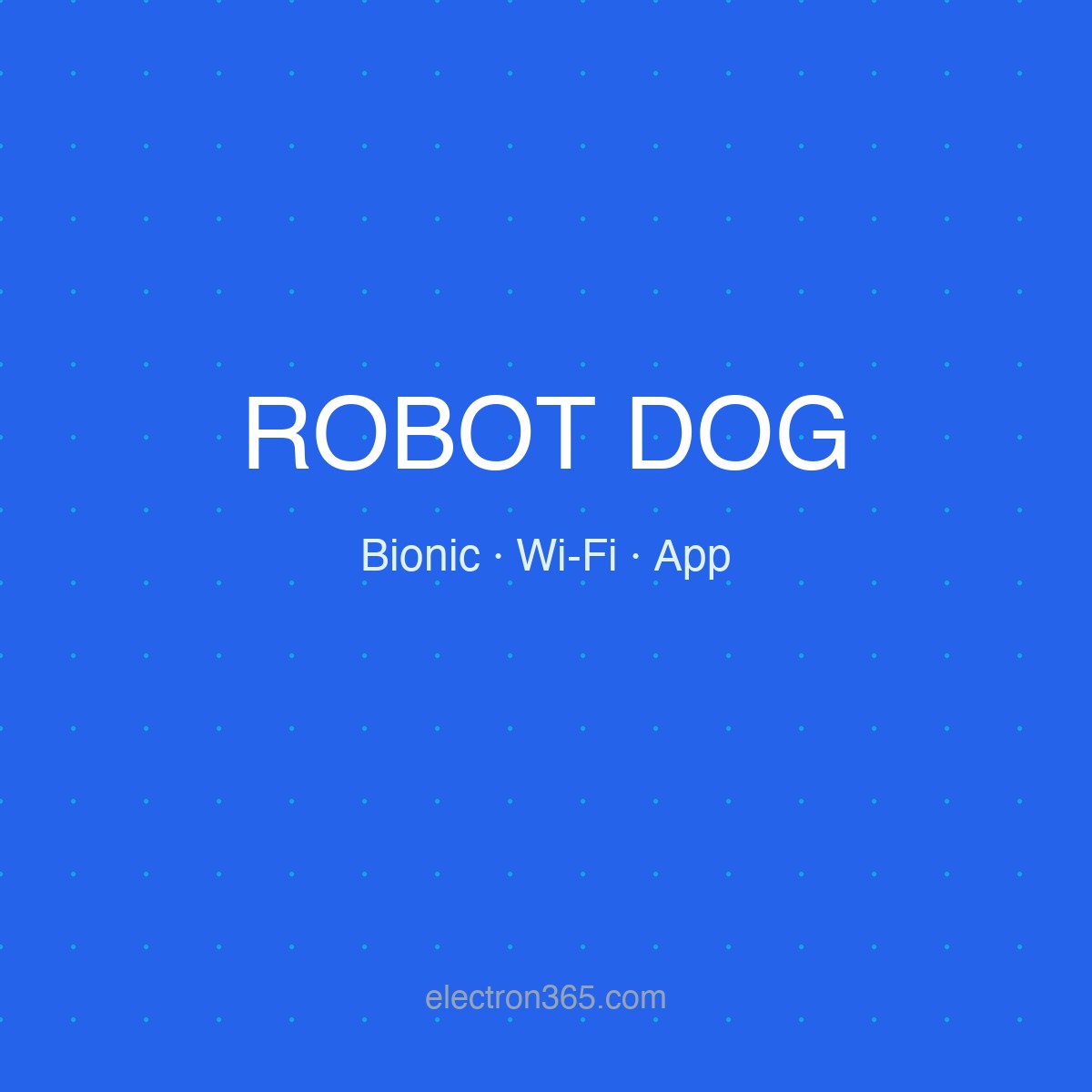 Bionic Smart Robot Dog — Wi-Fi App Control, Voice Commands, Programmable