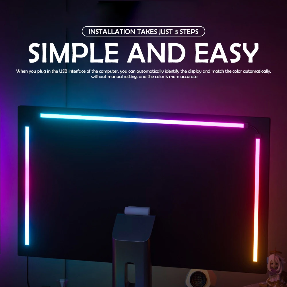 RGB Gaming Lights Strip Monitor Backlight - Image 4