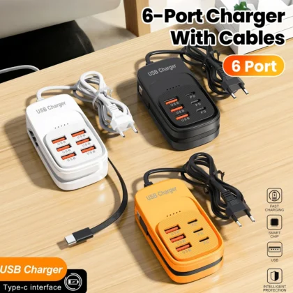 Fast USB Charger 6 in 1
