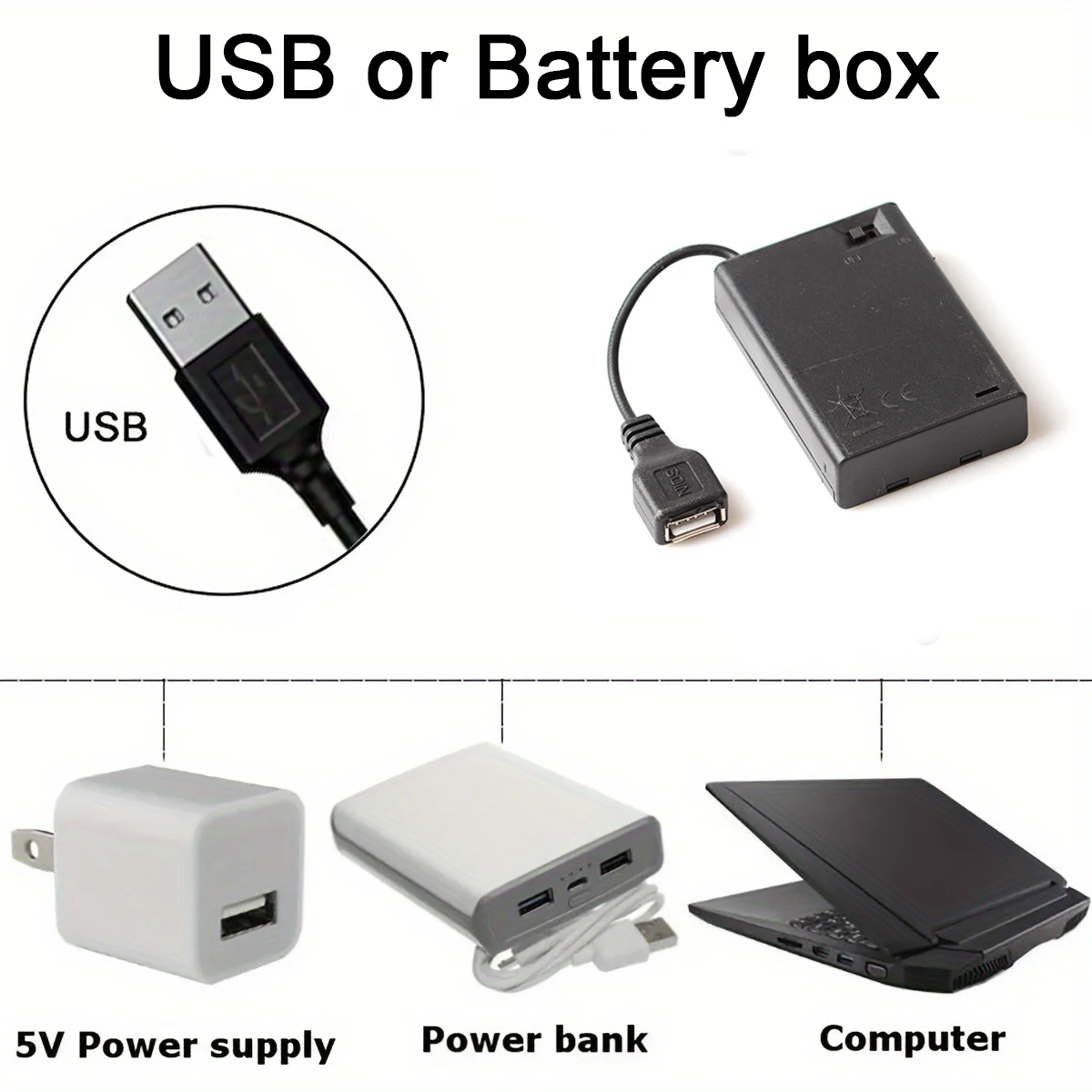 RGB LED Lights with Battery USB - Image 5