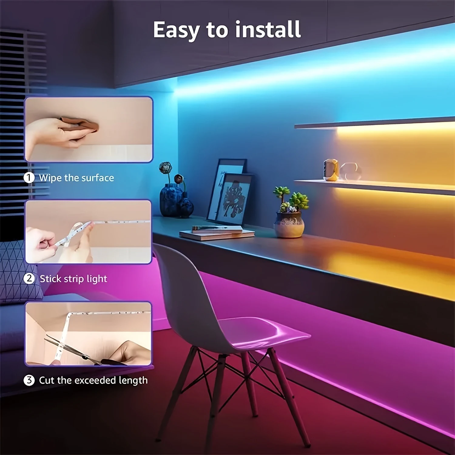 RGB LED Lights with Battery USB - Image 4