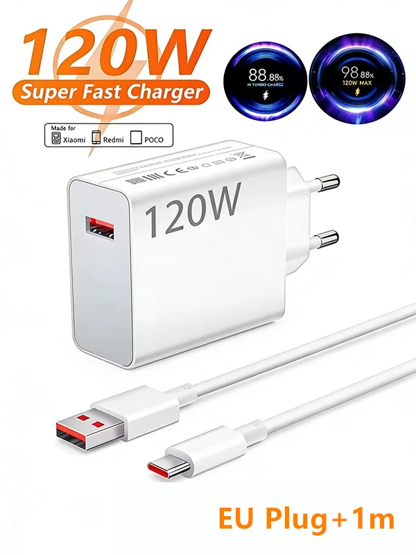 120W Fast USB Charger for Xiaomi - Image 7