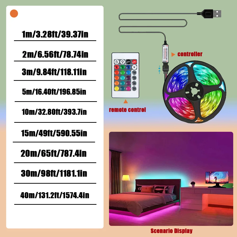 RGB 5050 Strip Light with 24 - Image 2