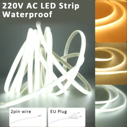 LED Strips 220V Waterproof COB LED