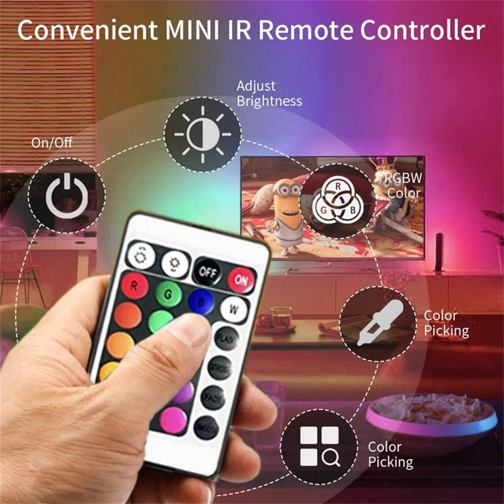 RGB LED Lights with Battery USB - Image 2