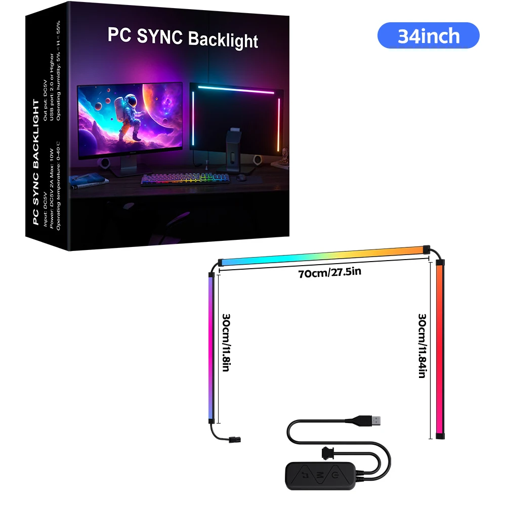 RGB Gaming Lights Strip Monitor Backlight - Image 10